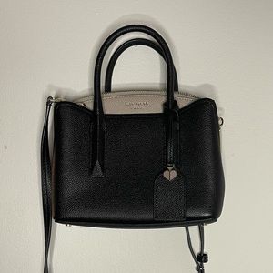 Kate Spade Black Purse Handbag, Small Medium Size, Adjustable Shoulder Crossbody